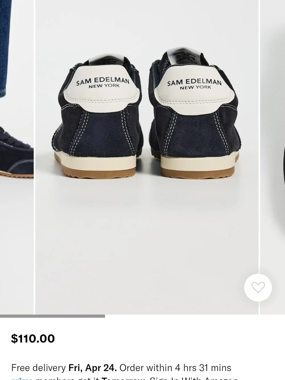 Sam Edelman Isella Suede Sneakers - Picture 3 of 12